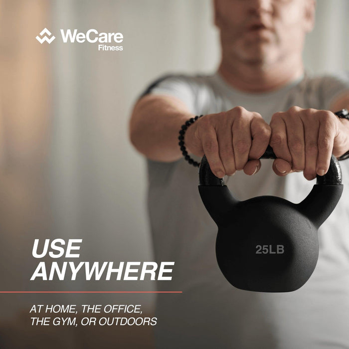 WeCare Fitness Kettlebell 25LB Cast Iron - Shop Home Med