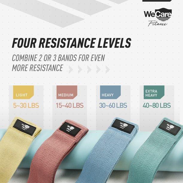 Wecare Fitness Resistance Bands 4 Pack - Shop Home Med