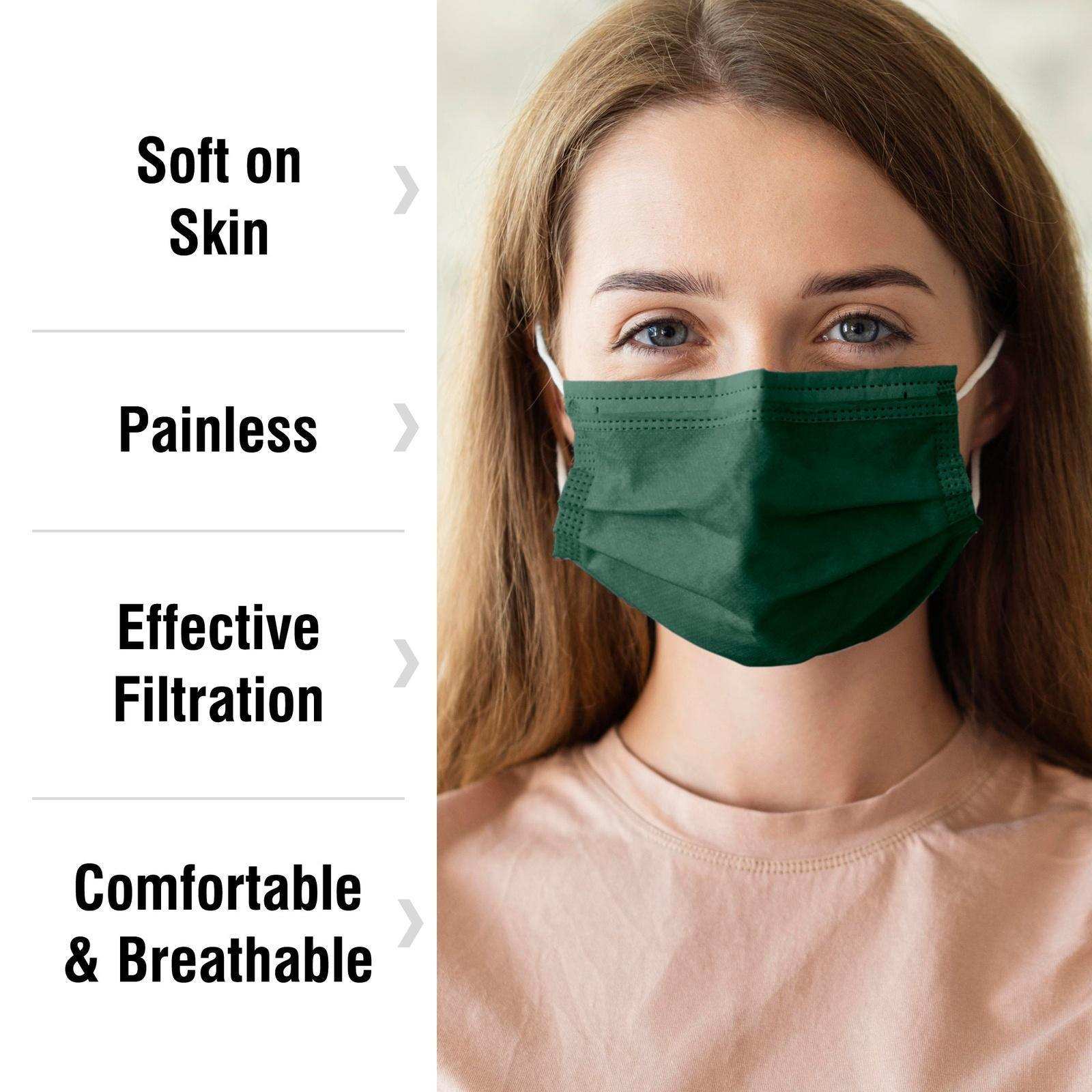 WeCare Hunter Green Masks - Shop Home Med