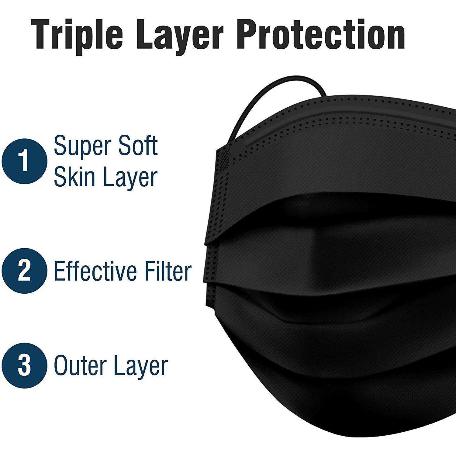 WeCare Jet Black Masks - Shop Home Med