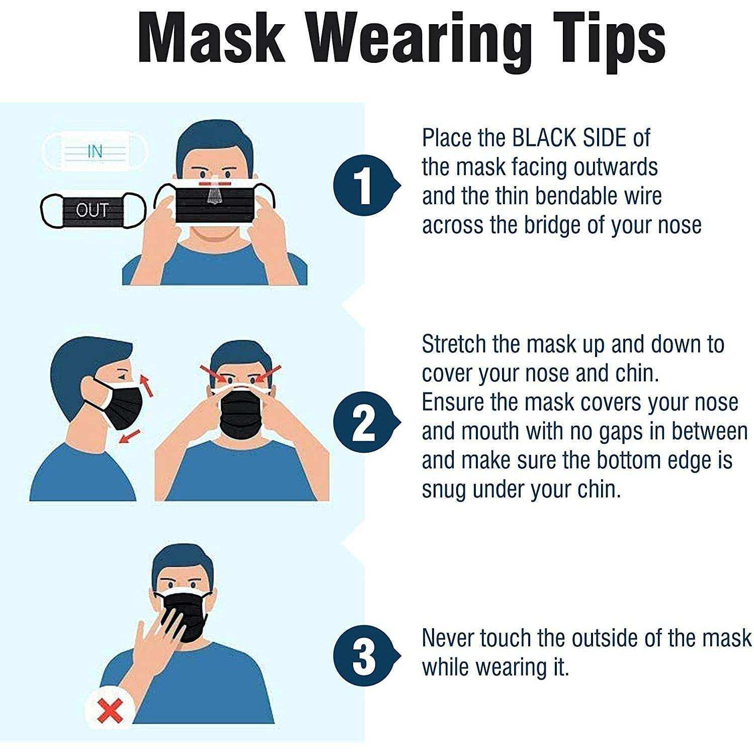 WeCare Jet Black Masks - Shop Home Med