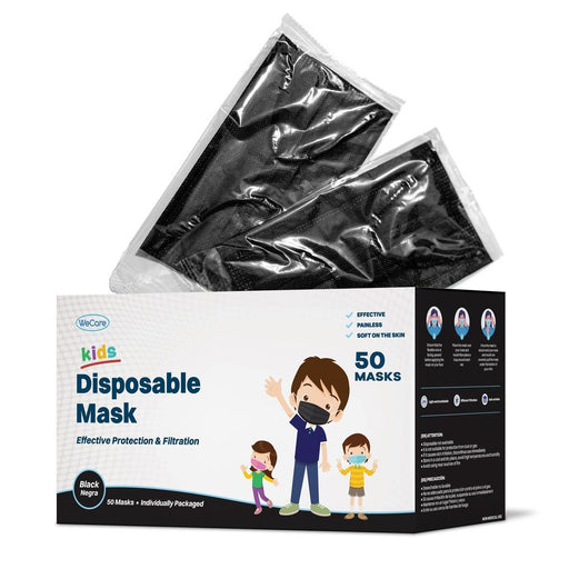 WeCare Kids Adorable Black Masks - Shop Home Med