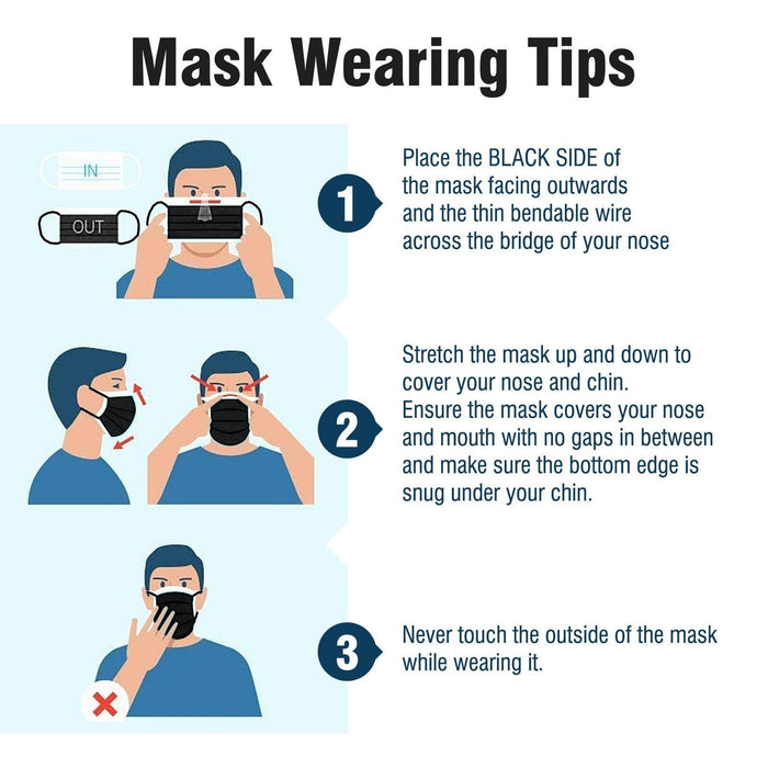 WeCare Kids Adorable Black Masks - Shop Home Med