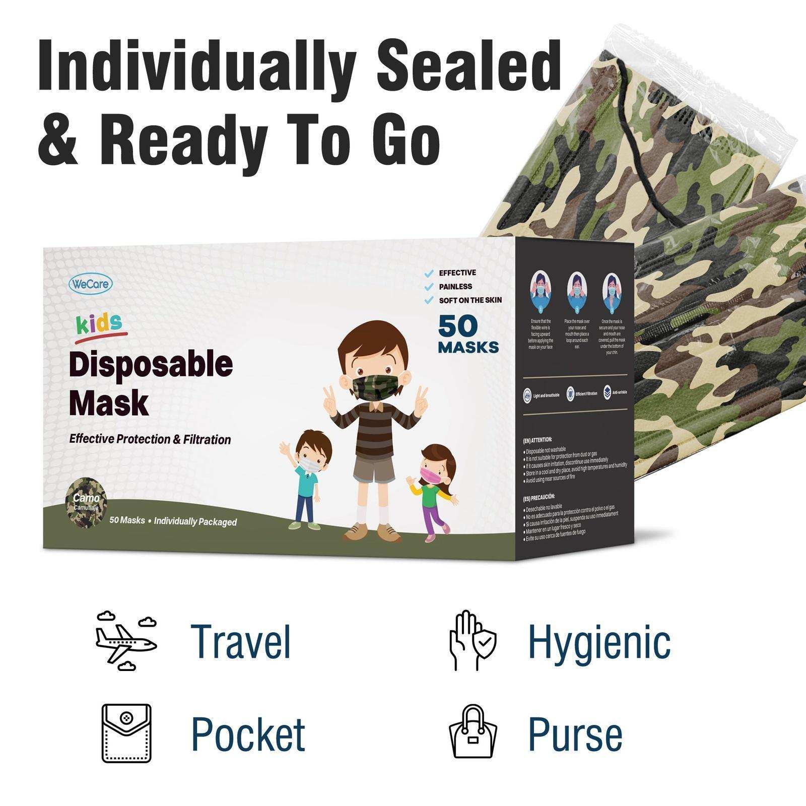 WeCare Kids Adorable Camo Masks - Shop Home Med