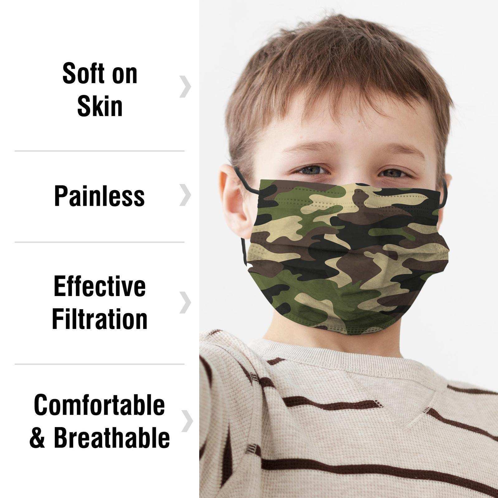 WeCare Kids Adorable Camo Masks - Shop Home Med
