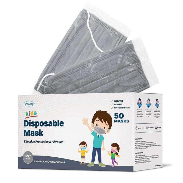 WeCare Kids Adorable Grey Masks - Shop Home Med
