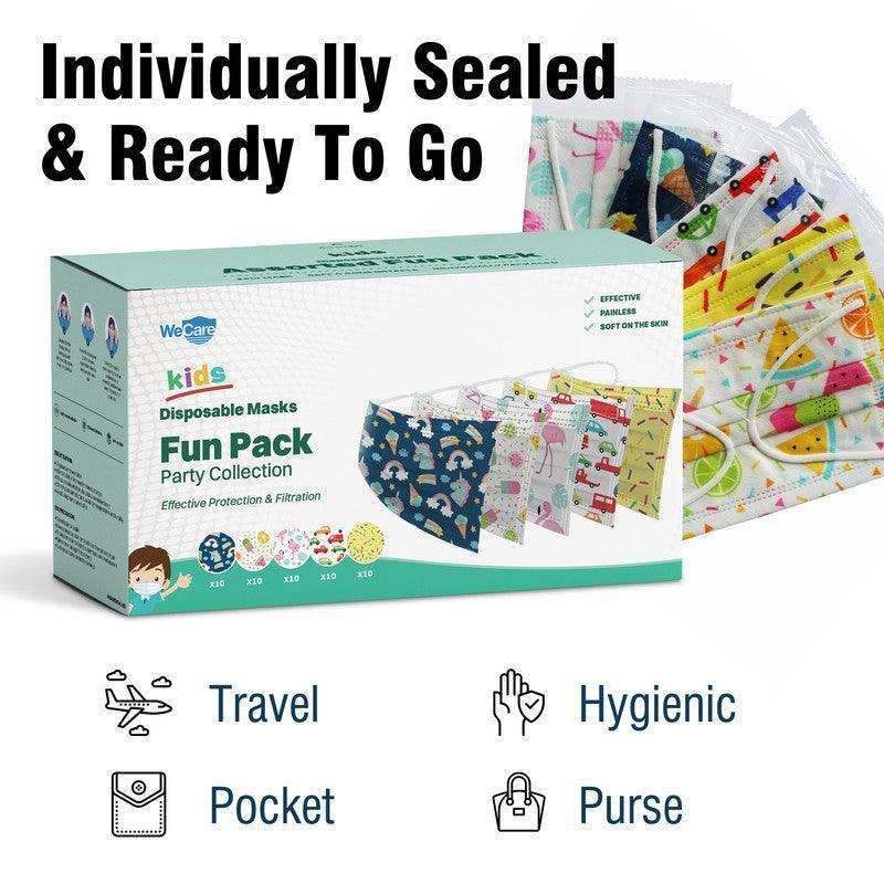 WeCare Kids Adorable Party Pack Masks - Shop Home Med