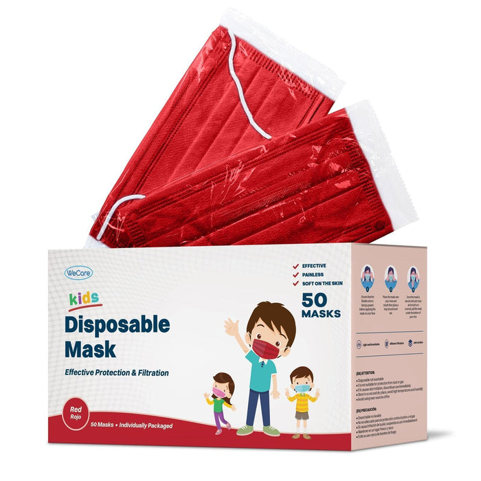 WeCare Kids Adorable Red Masks - Shop Home Med