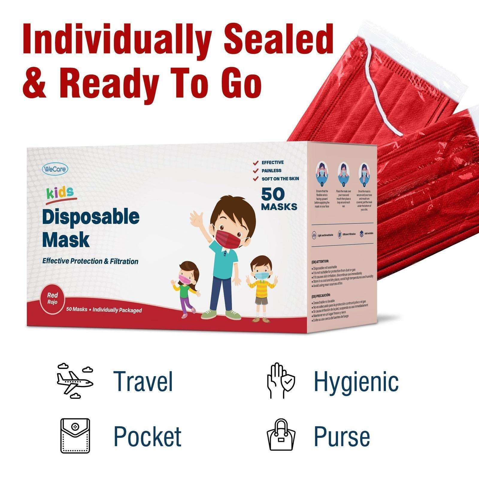 WeCare Kids Adorable Red Masks - Shop Home Med