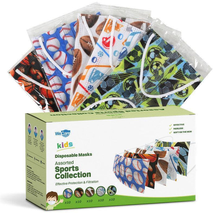 WeCare Kids Adorable Sports Collection Masks - Shop Home Med