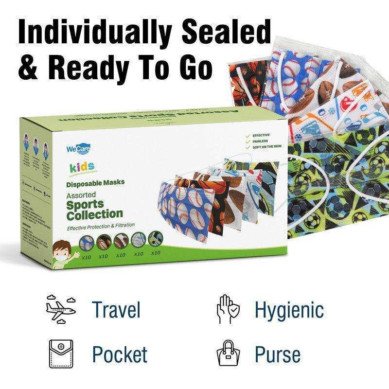 WeCare Kids Adorable Sports Collection Masks - Shop Home Med