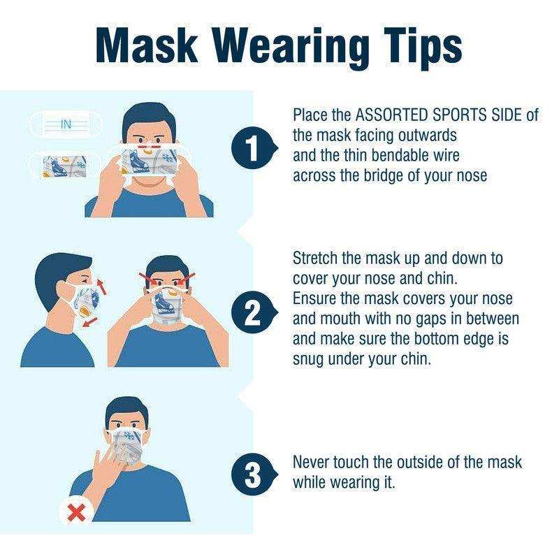 WeCare Kids Adorable Sports Collection Masks - Shop Home Med