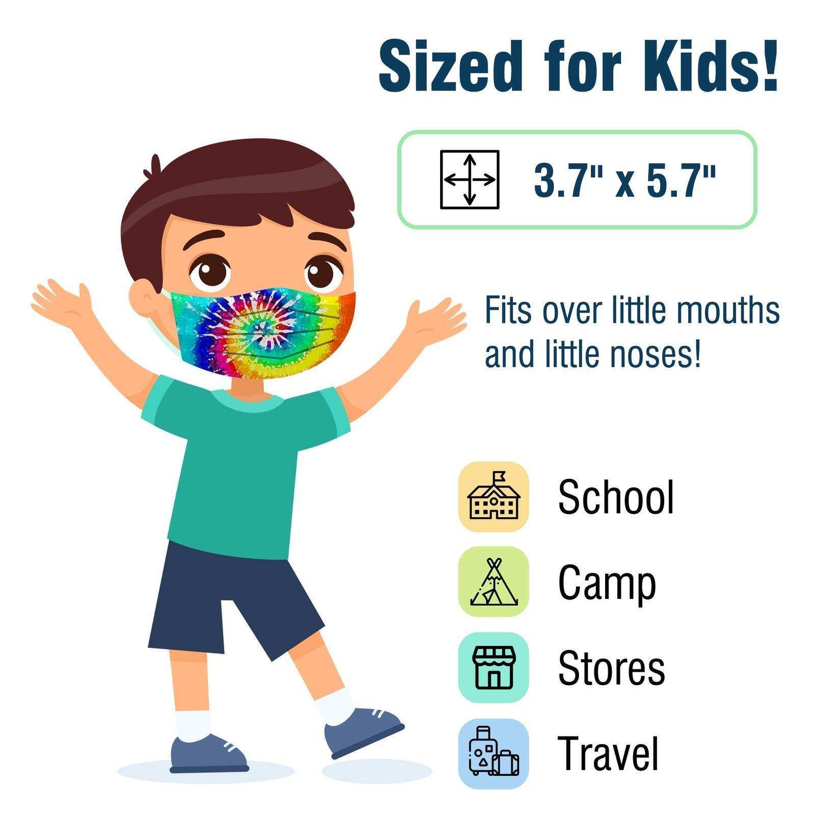 WeCare Kids Adorable Tie Dye Masks - Shop Home Med