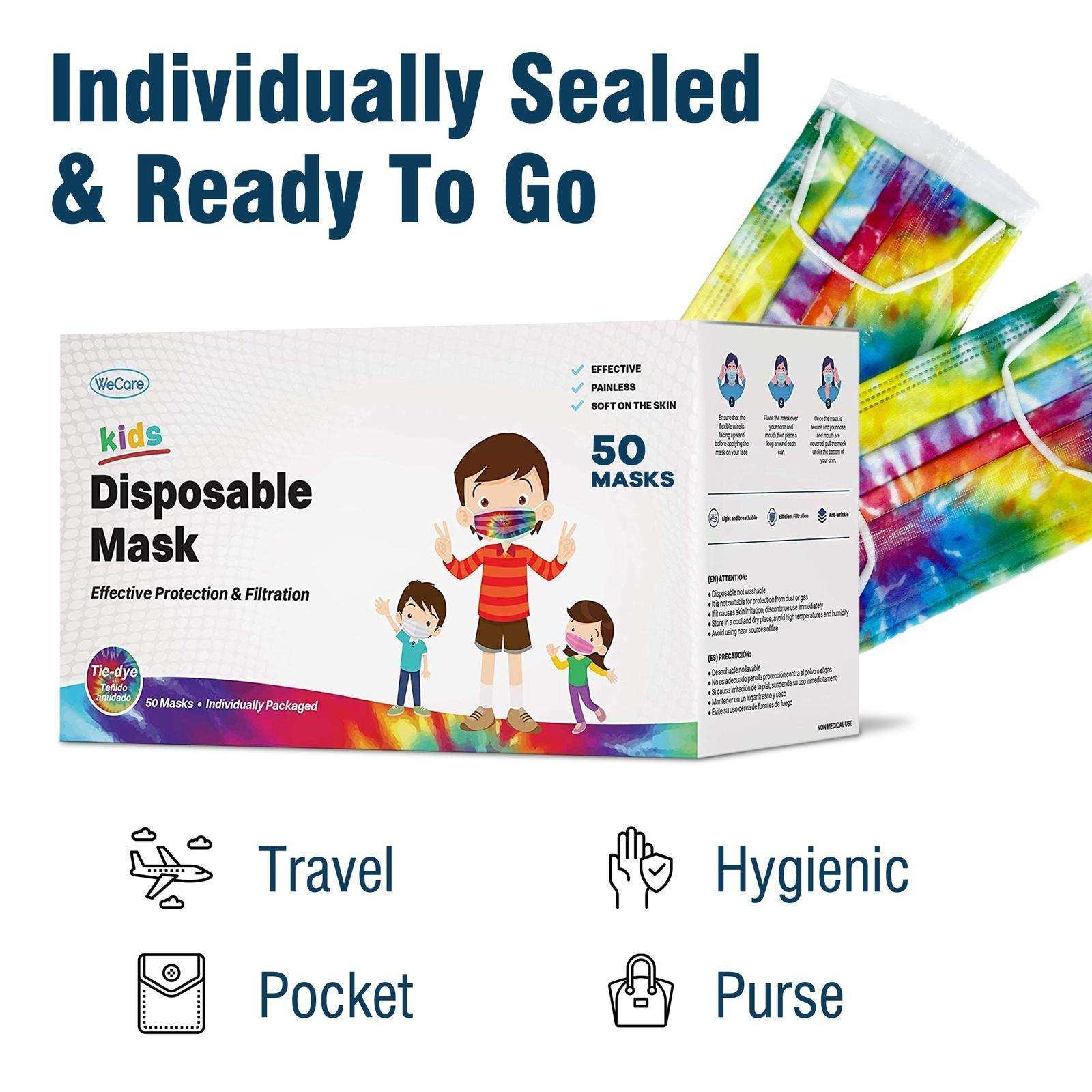 WeCare Kids Adorable Tie Dye Masks - Shop Home Med
