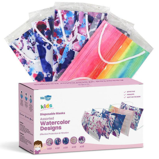 WeCare Kids Adorable Watercolor Masks - Shop Home Med