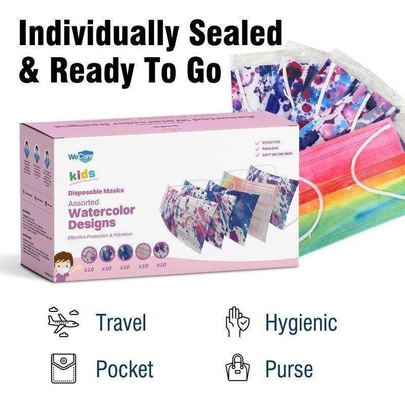 WeCare Kids Adorable Watercolor Masks - Shop Home Med
