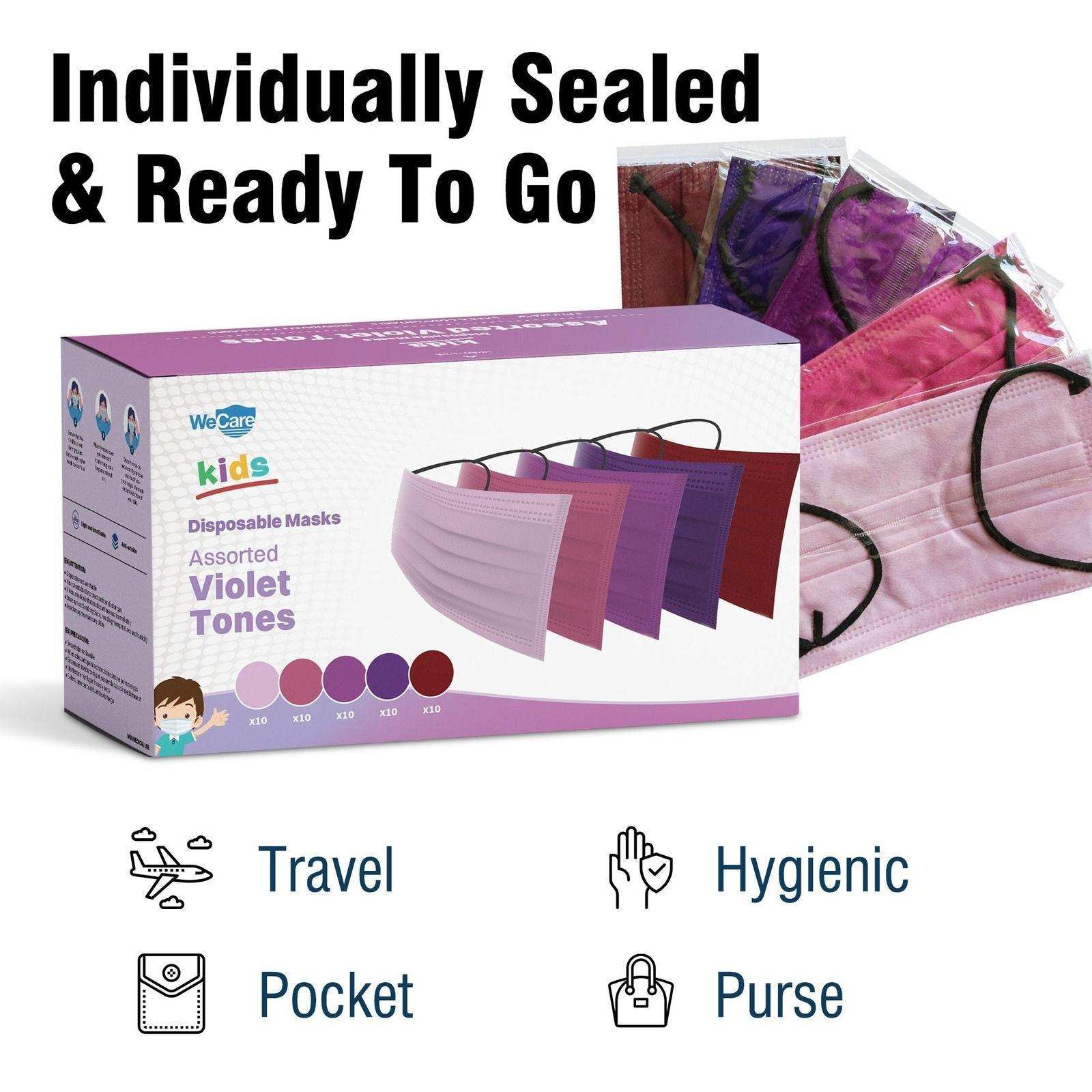 WeCare Kids Assorted Berry Tones Masks - Shop Home Med