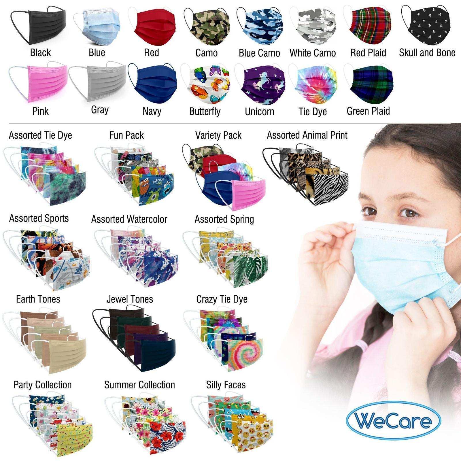 WeCare Kids Assorted Berry Tones Masks - Shop Home Med