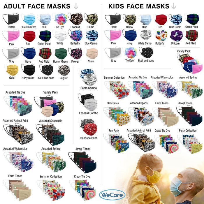 WeCare Kids Assorted Berry Tones Masks - Shop Home Med