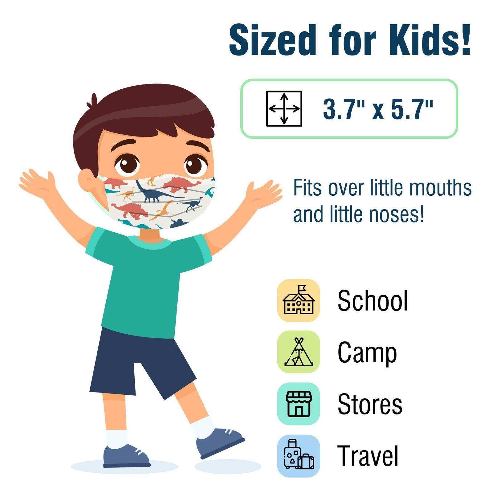 WeCare Kids Assorted Dinosaur Masks - Shop Home Med