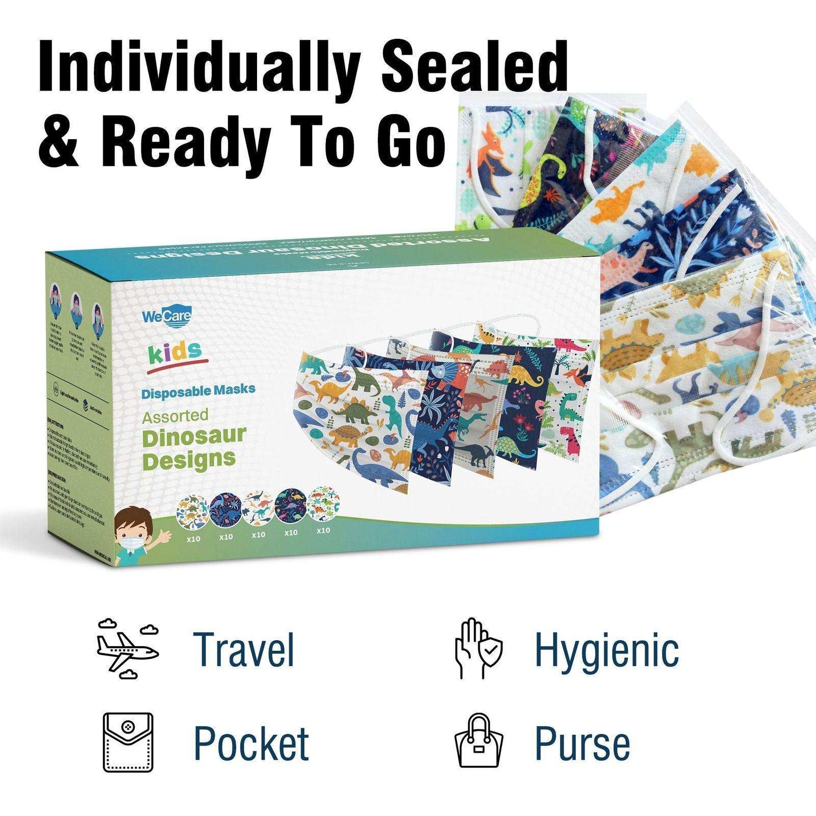 WeCare Kids Assorted Dinosaur Masks - Shop Home Med