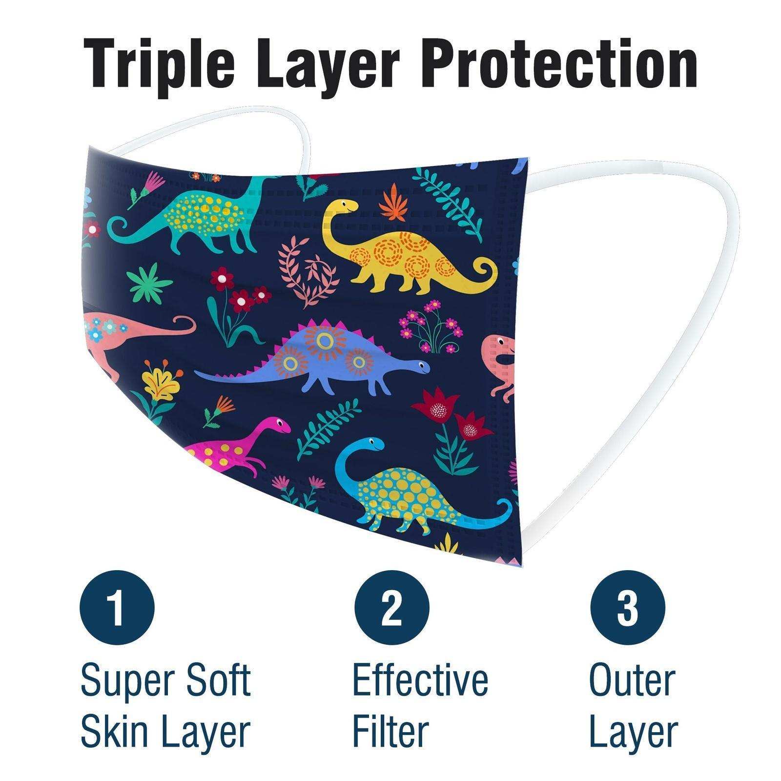 WeCare Kids Assorted Dinosaur Masks - Shop Home Med