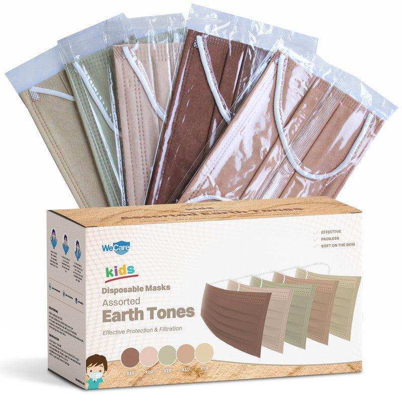 WeCare Kids Assorted Earth Tone Collection Masks - Shop Home Med