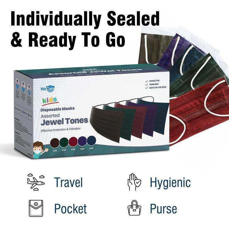WeCare Kids Assorted Jewel Tone Collection Masks - Shop Home Med