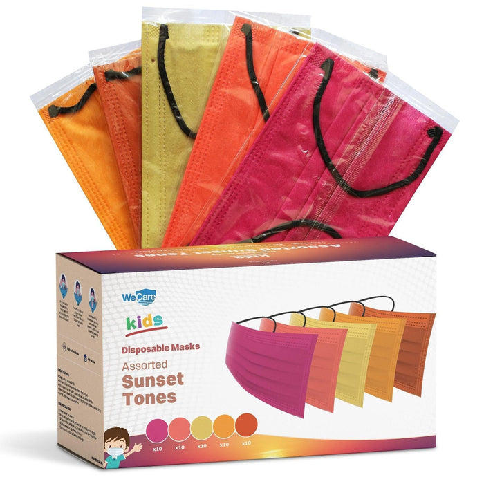 WeCare Kids Assorted Sunset Tones Masks - Shop Home Med