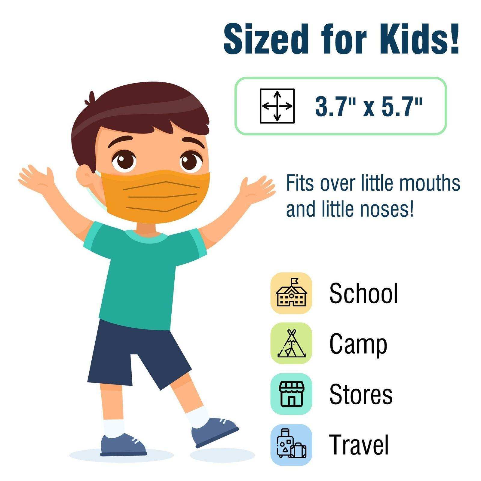 WeCare Kids Assorted Sunset Tones Masks - Shop Home Med