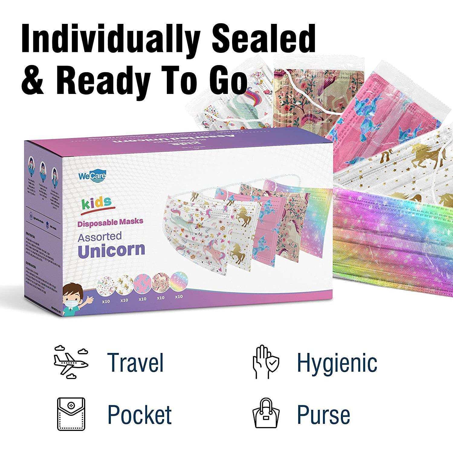WeCare Kids Assorted Unicorn Masks - Shop Home Med