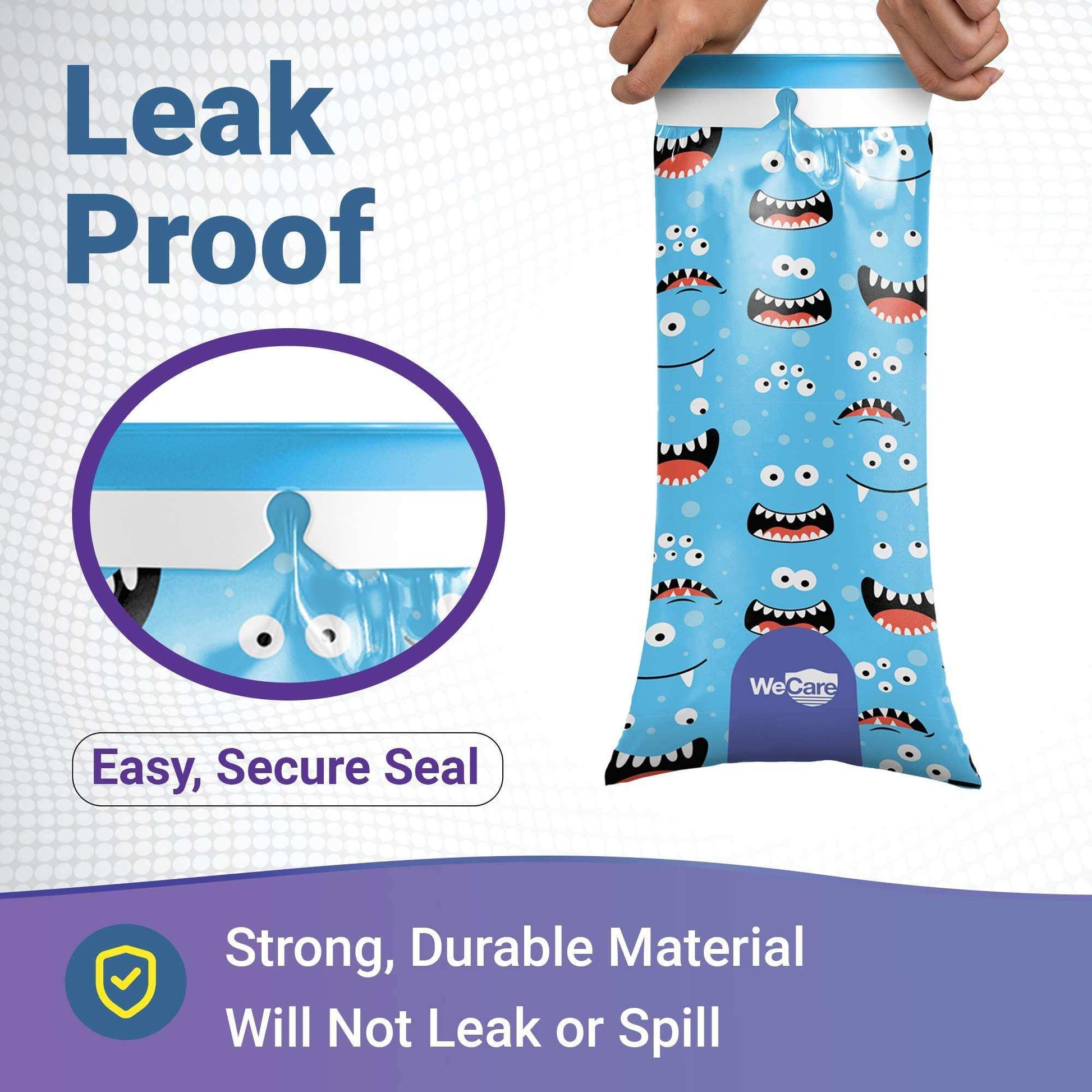 WeCare Kids Disposable Vomit Bags Monster - 5 Pack - Shop Home Med