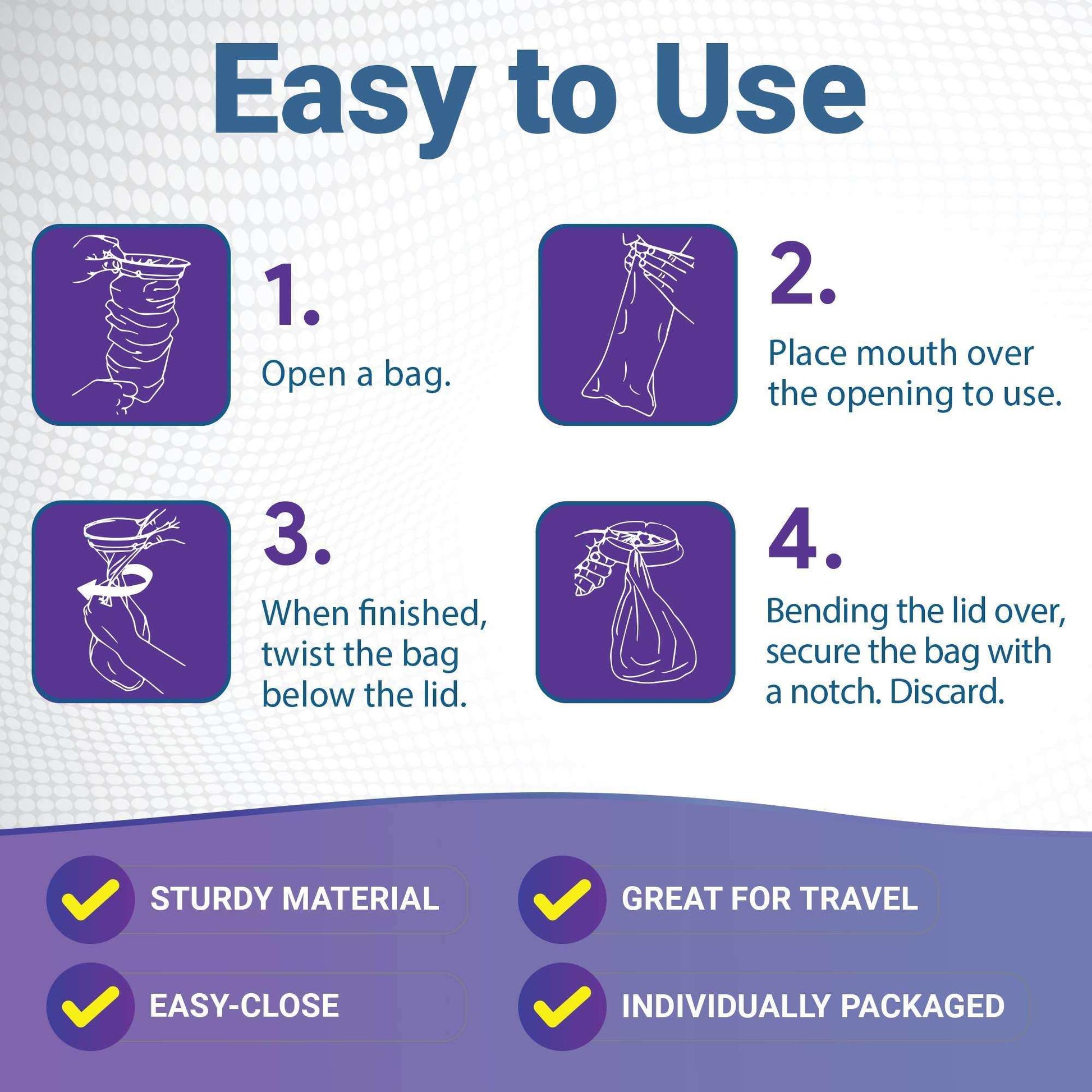 WeCare Kids Disposable Vomit Bags Monster - 5 Pack - Shop Home Med