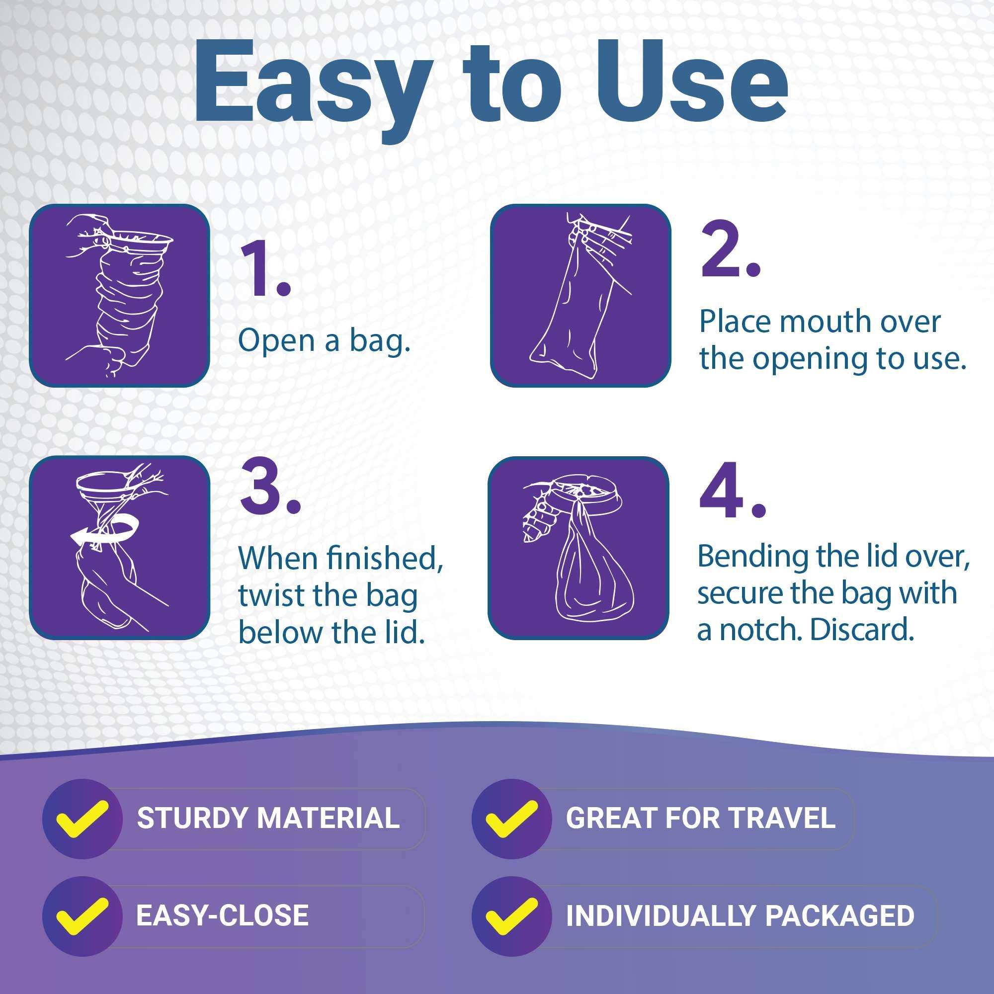 WeCare Kids Disposable Vomit Bags Monster - 5 Pack - Shop Home Med