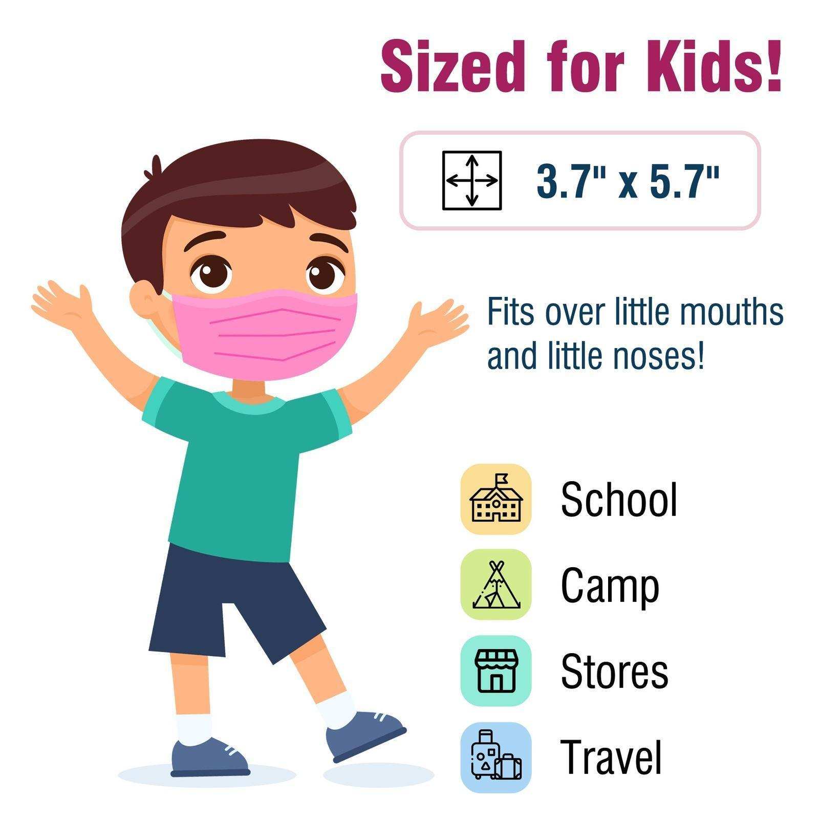 WeCare Kids Pretty Pink Masks - Shop Home Med