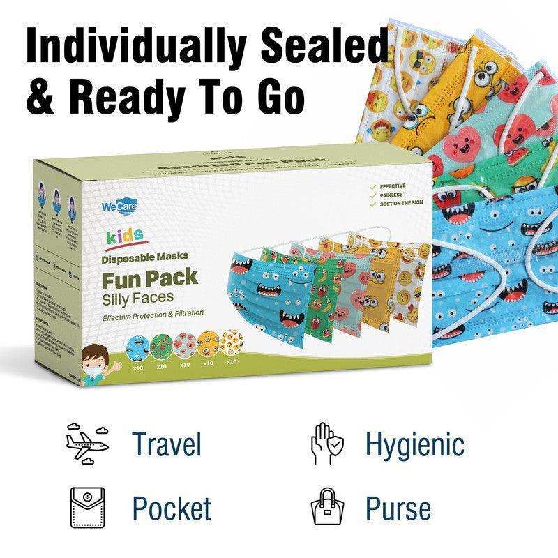 WeCare Kids Silly Faces Fun Pack Masks - Shop Home Med