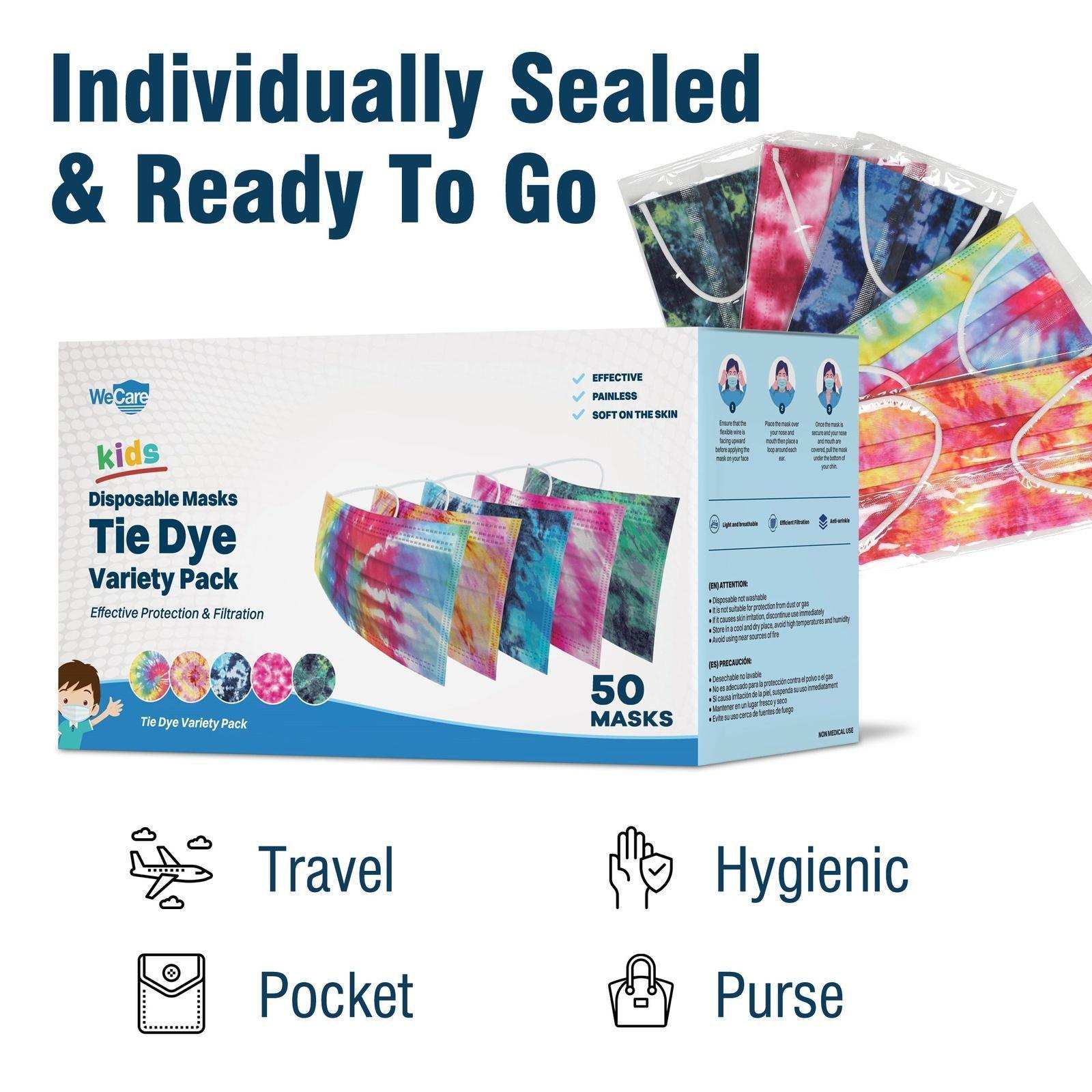 WeCare Kids Tie Dye Variety Masks - Shop Home Med