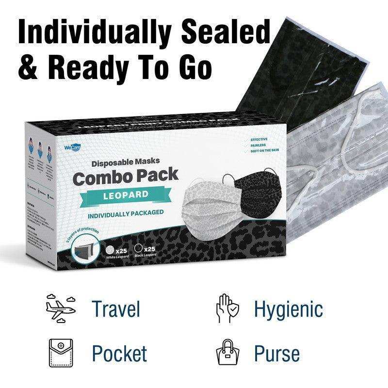 WeCare Leopard Print Combo Pack Masks - Shop Home Med
