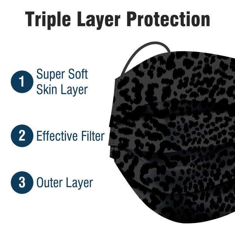 WeCare Leopard Print Combo Pack Masks - Shop Home Med