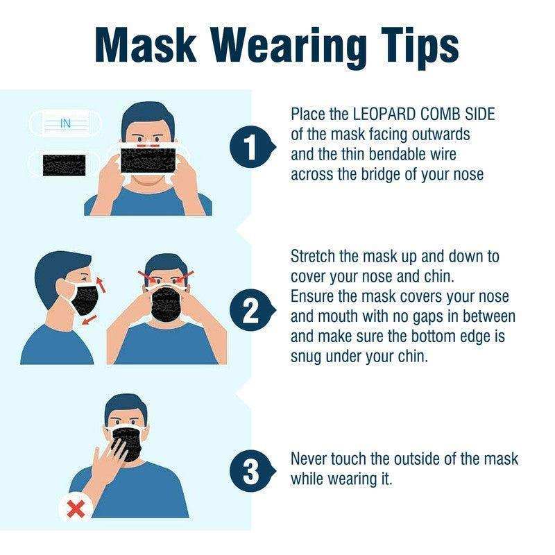 WeCare Leopard Print Combo Pack Masks - Shop Home Med