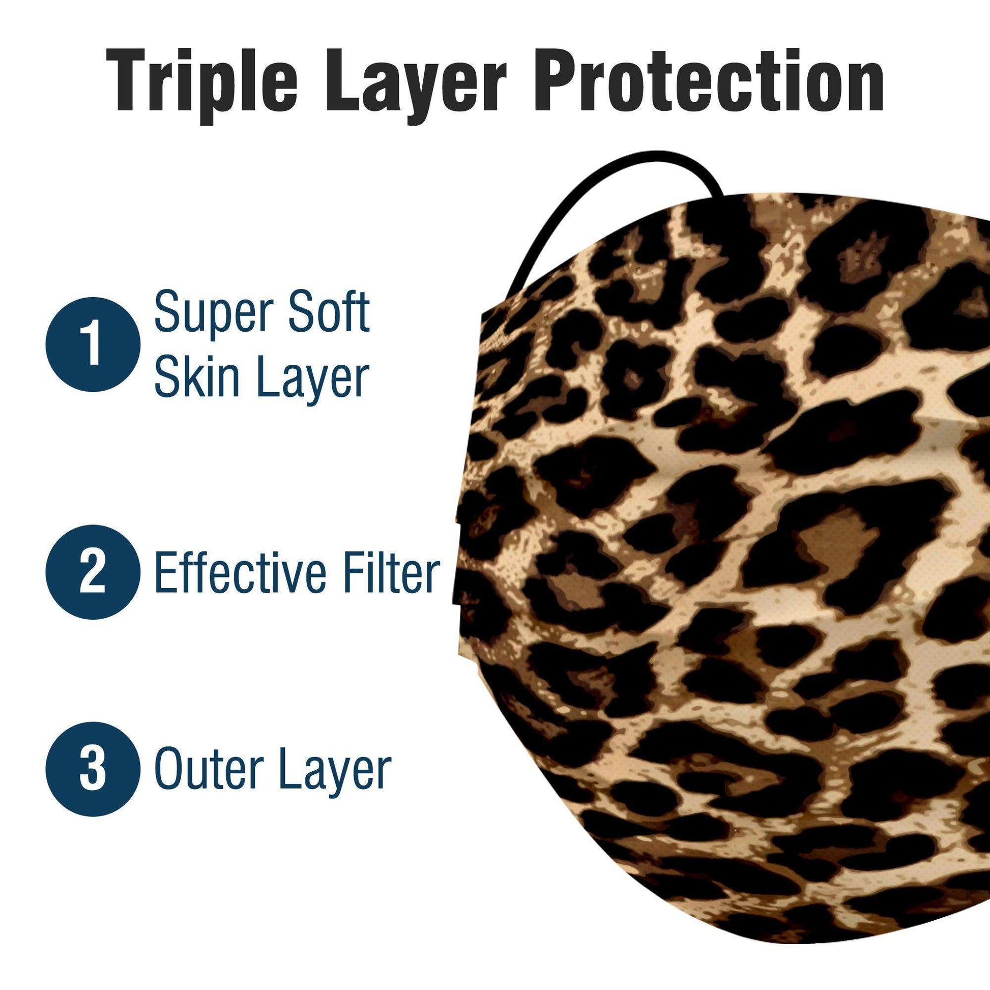 WeCare Leopard Print Masks - Shop Home Med