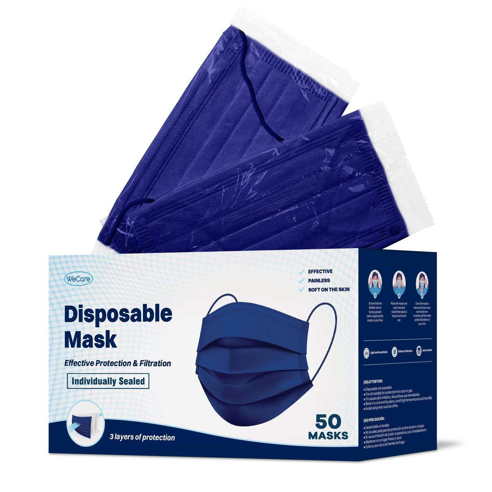 WeCare Navy Masks - Shop Home Med