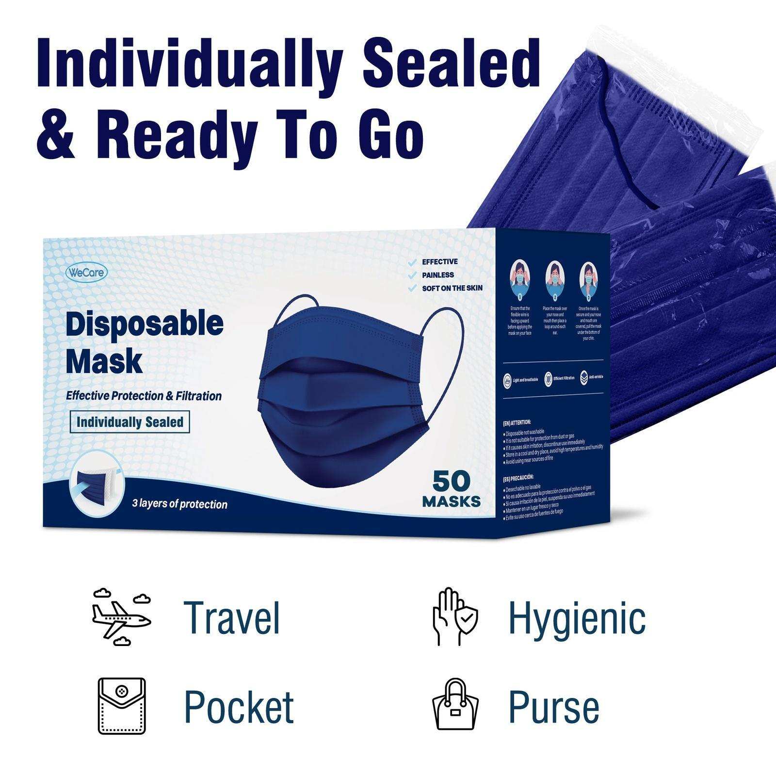 WeCare Navy Masks - Shop Home Med