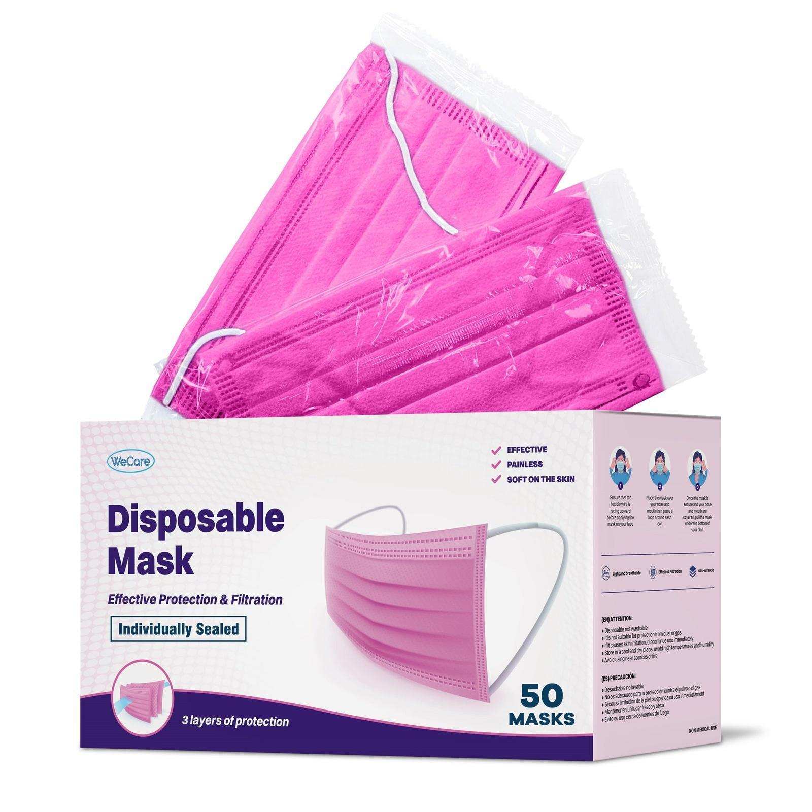 WeCare Pink Masks - Shop Home Med