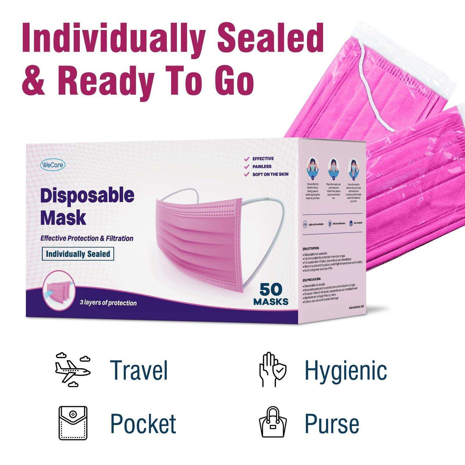 WeCare Pink Masks - Shop Home Med
