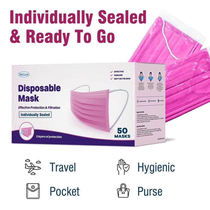WeCare Pink Masks - Shop Home Med