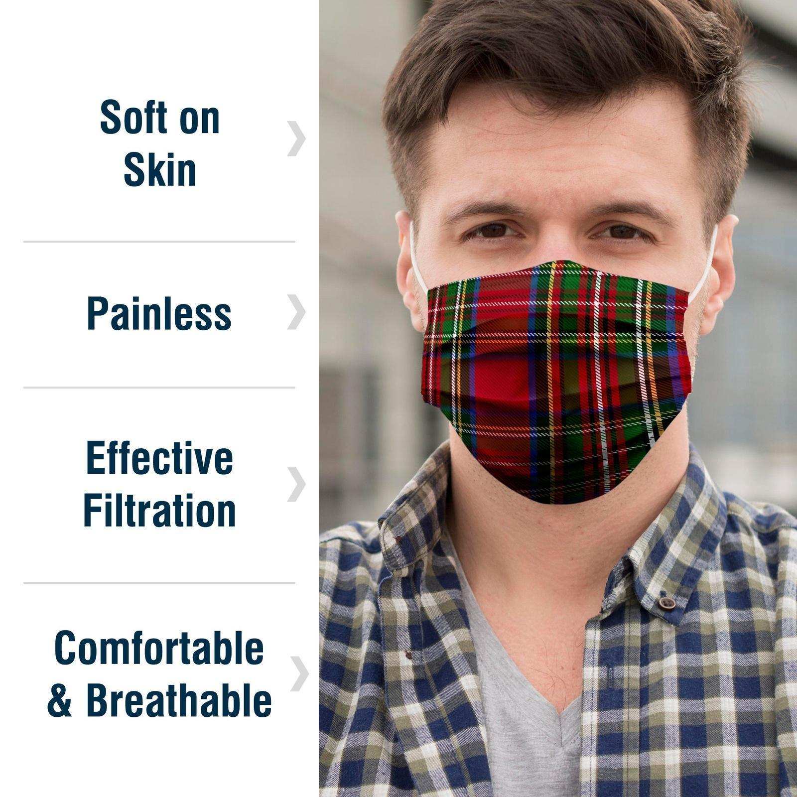 WeCare Red Plaid Masks - Shop Home Med