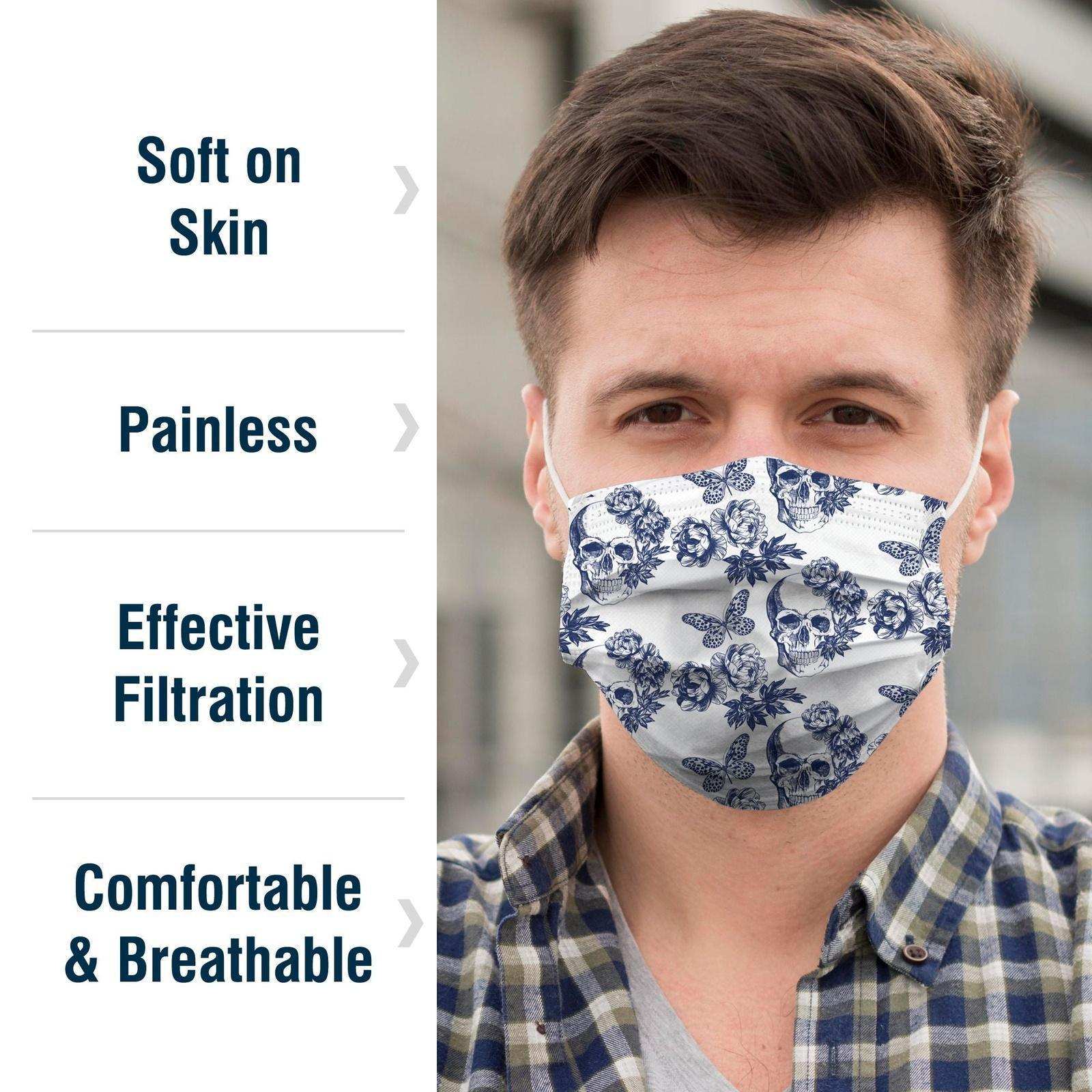 WeCare Skull & Bones Combo Pack Masks - Shop Home Med