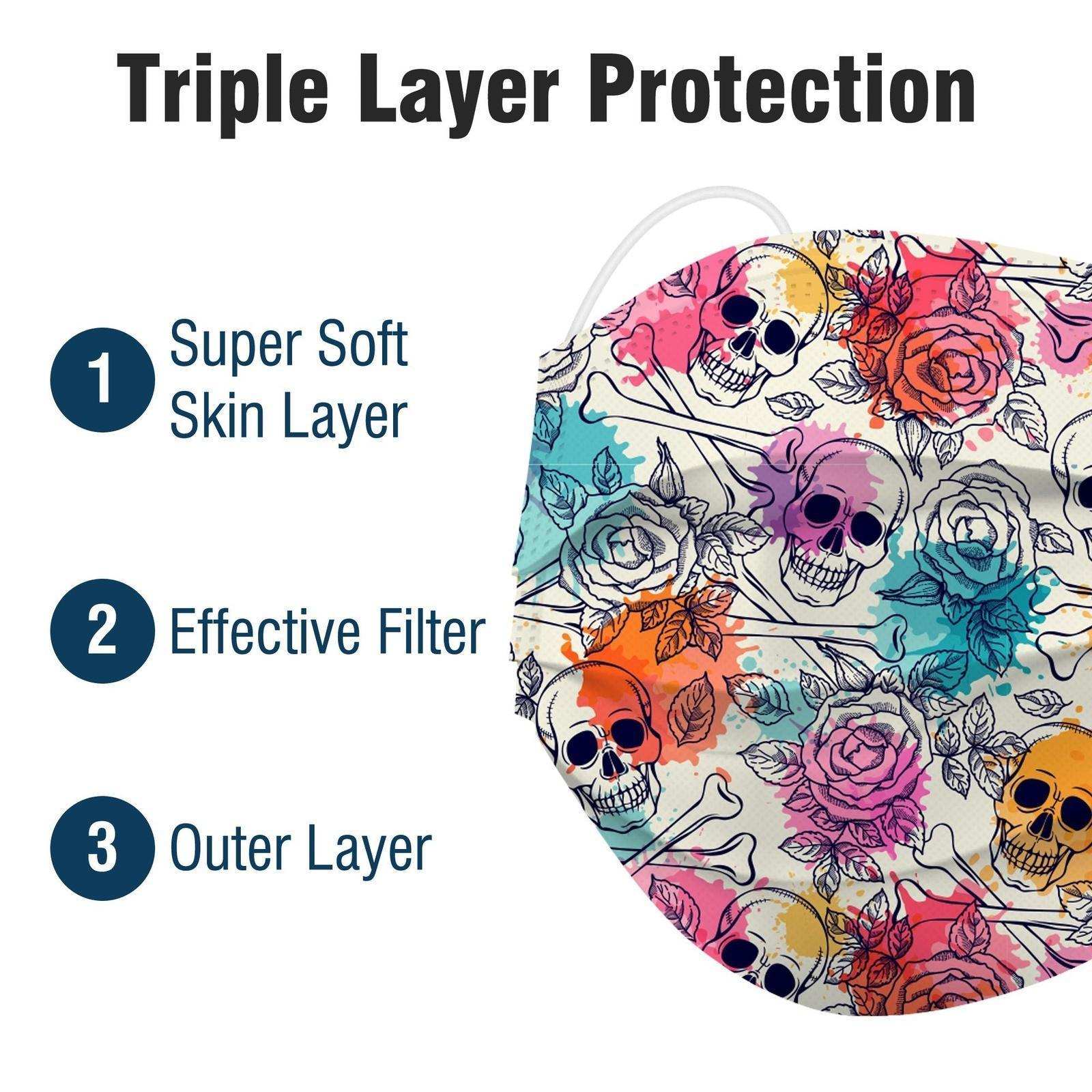 WeCare Skull & Bones Combo Pack Masks - Shop Home Med
