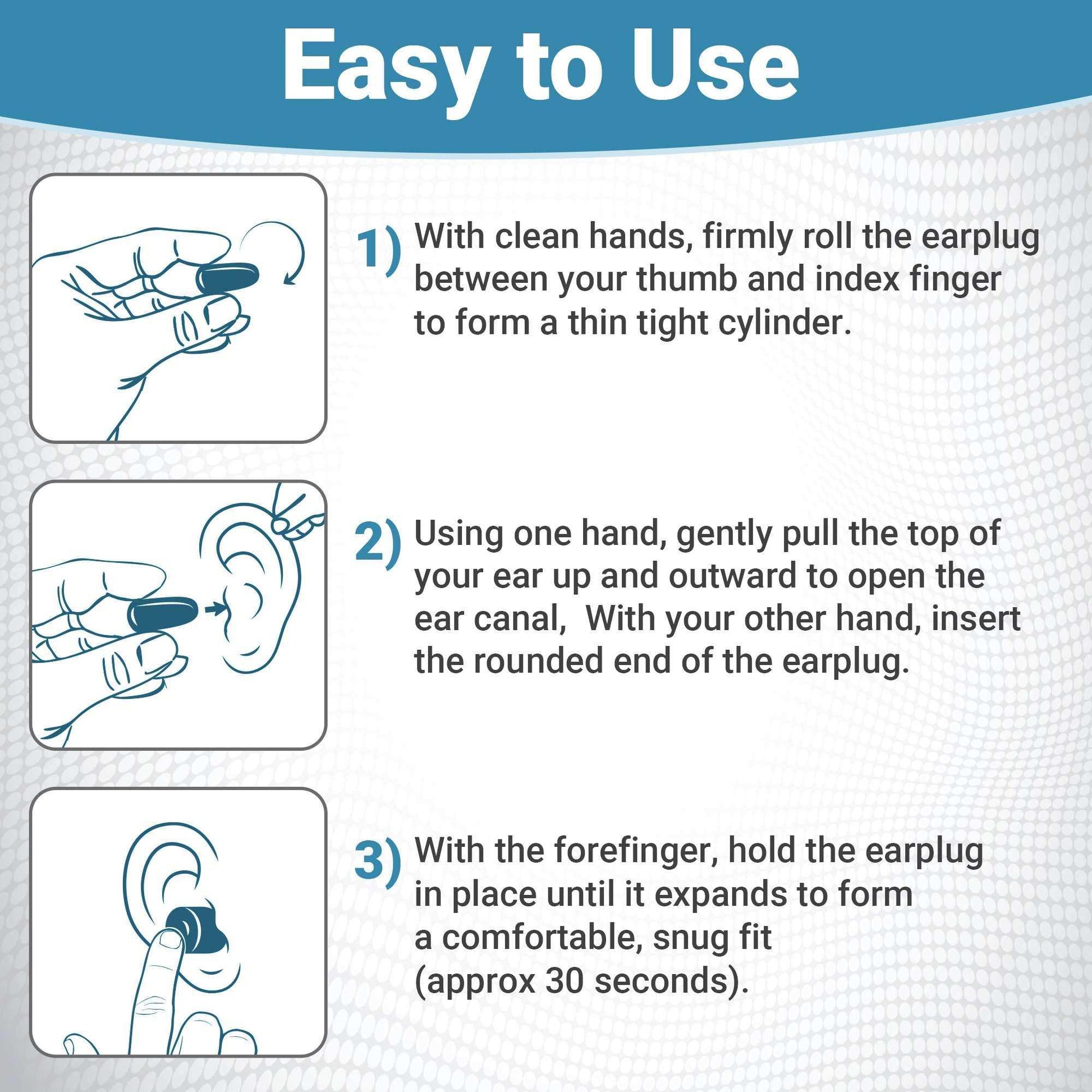 WeCare Soft Foam Earplugs - 30 Pairs - NRR 33dB - Shop Home Med